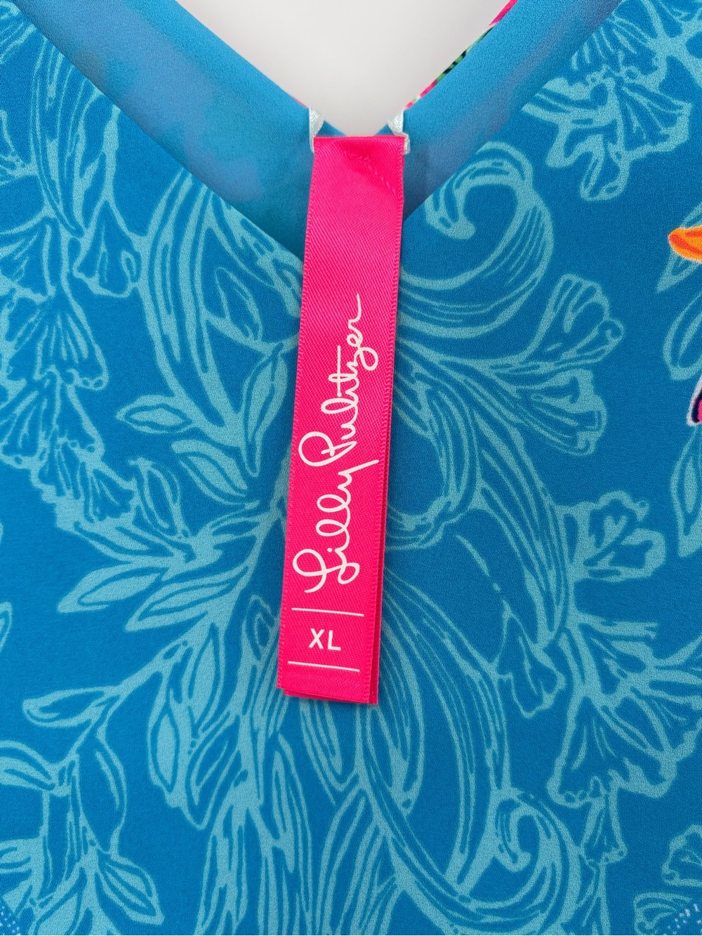 Lilly Pulitzer Florin Reversible Lileeze Tank Top Seaweed Samba Engineer XL NWT - Picture 14 of 14